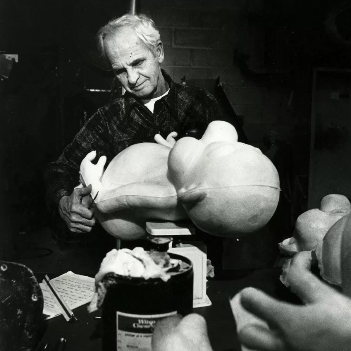 Hubert Acton sculpting for Acton Animation, part of the Forte family history.