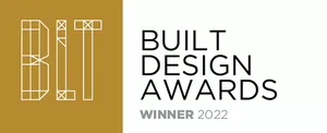 BLT Built Design Awards logo.