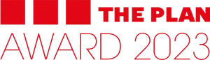 The Plan Award 2023 logo.