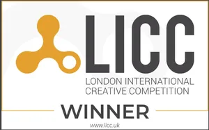 London International Creative Competition winner seal.